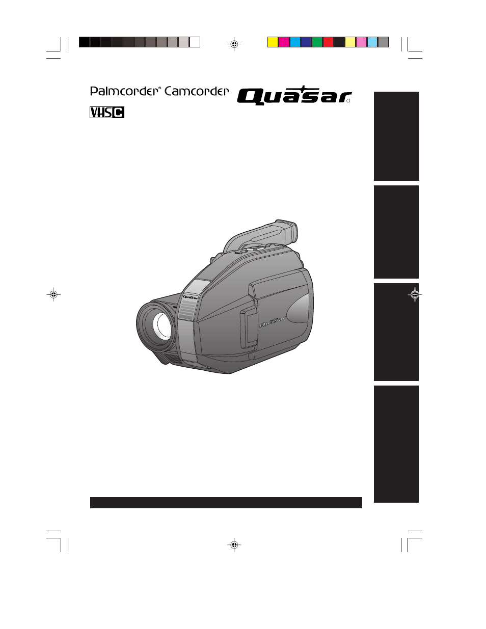 QUASAR Palmcorder VM-L152 User Manual | 40 pages