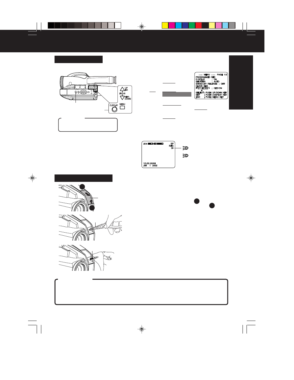 Built-in auto light | QUASAR Palmcorder VM-L152 User Manual | Page 15 / 40
