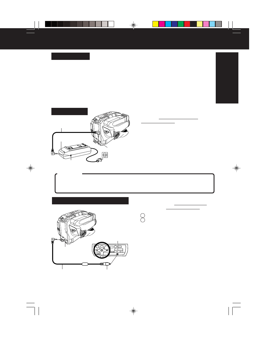 Supplying power, 9getting started | QUASAR Palmcorder VM-L152 User Manual | Page 9 / 40