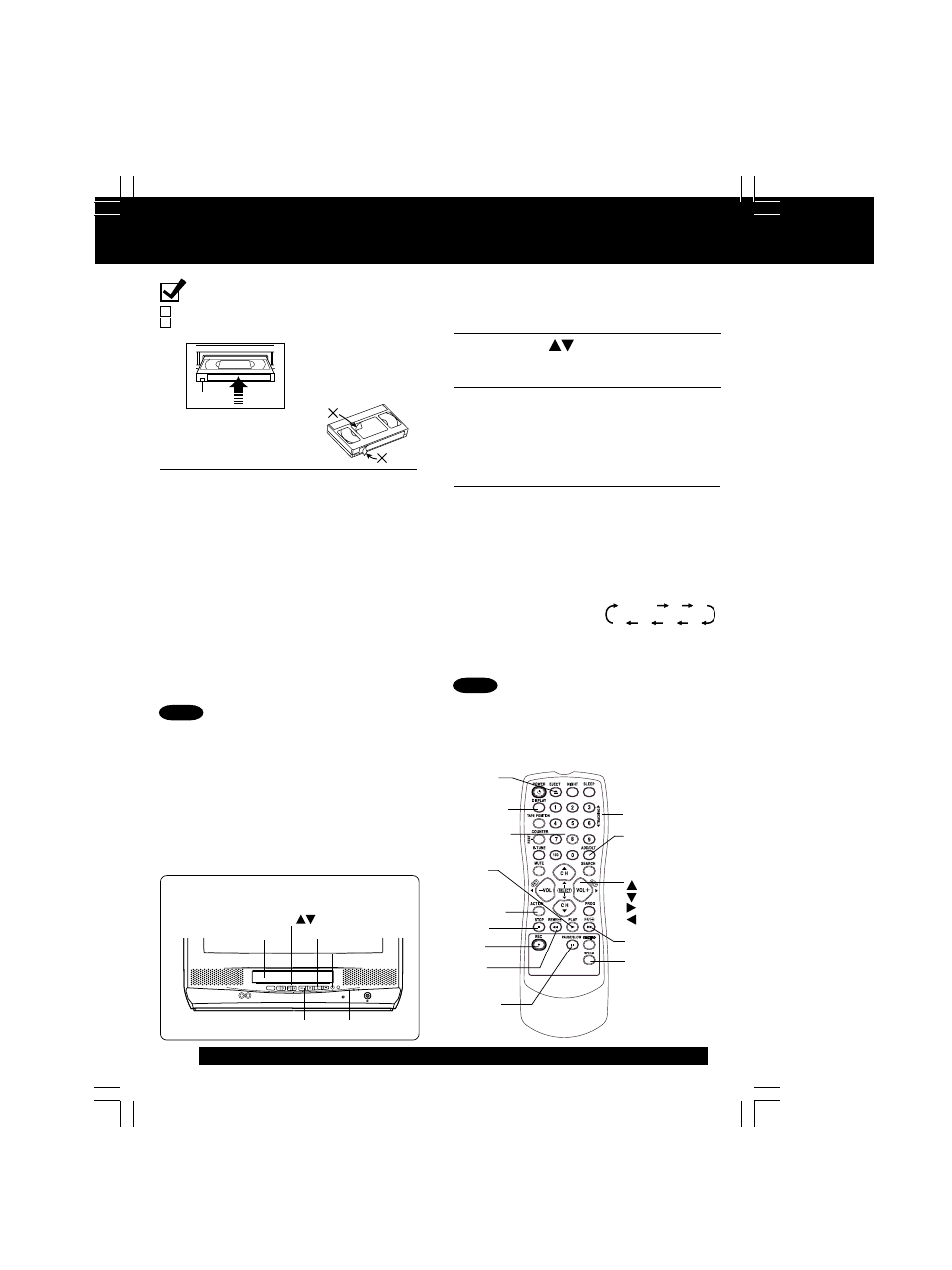 Playback a tape, Record on a tape, Record on a tape playback a tape | QUASAR V V-1303B User Manual | Page 12 / 36