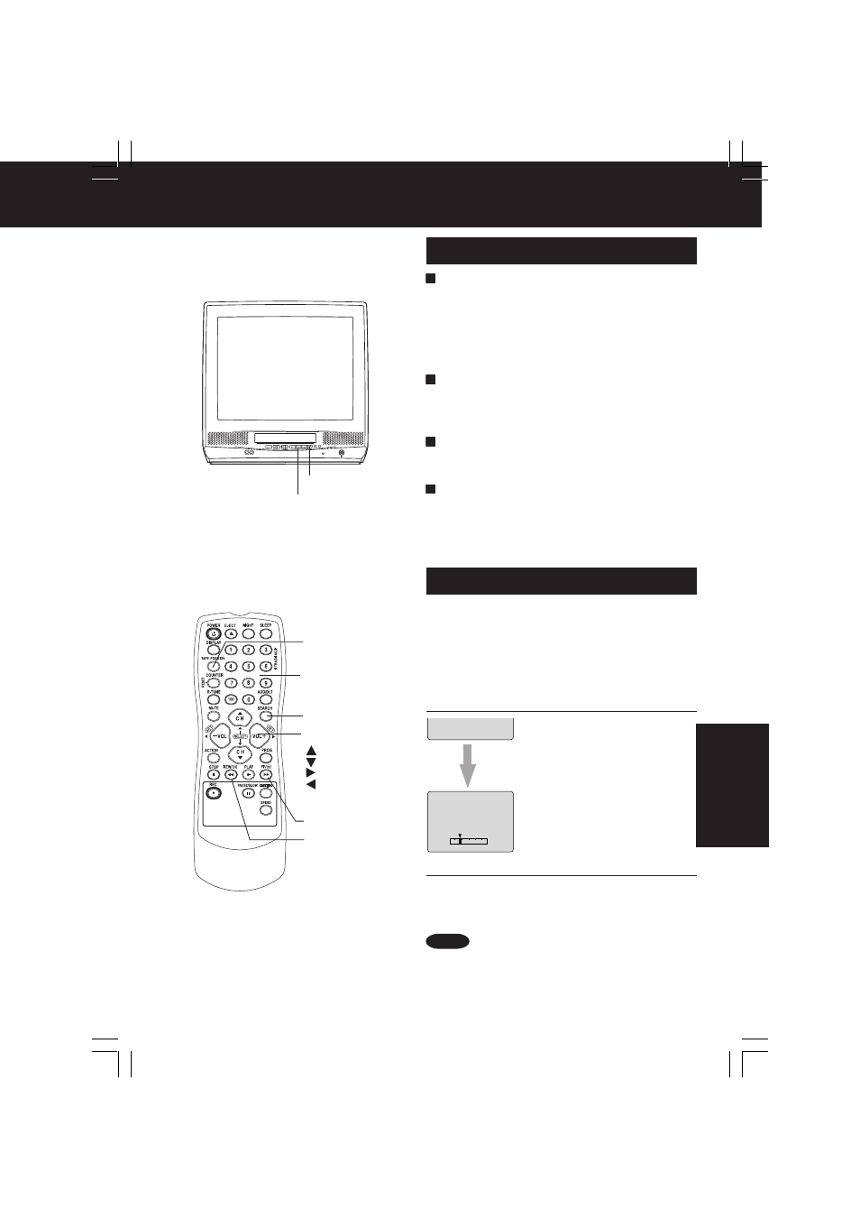 Auto operation functions tape position display | QUASAR V V-1303B User Manual | Page 23 / 36