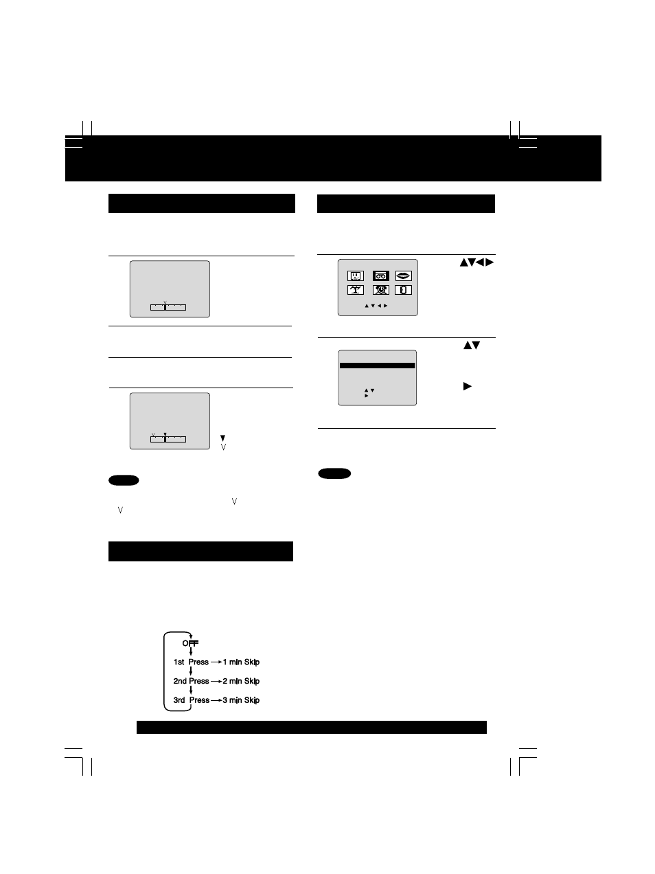 Tape operation, Continued) | QUASAR V V-1303B User Manual | Page 24 / 36