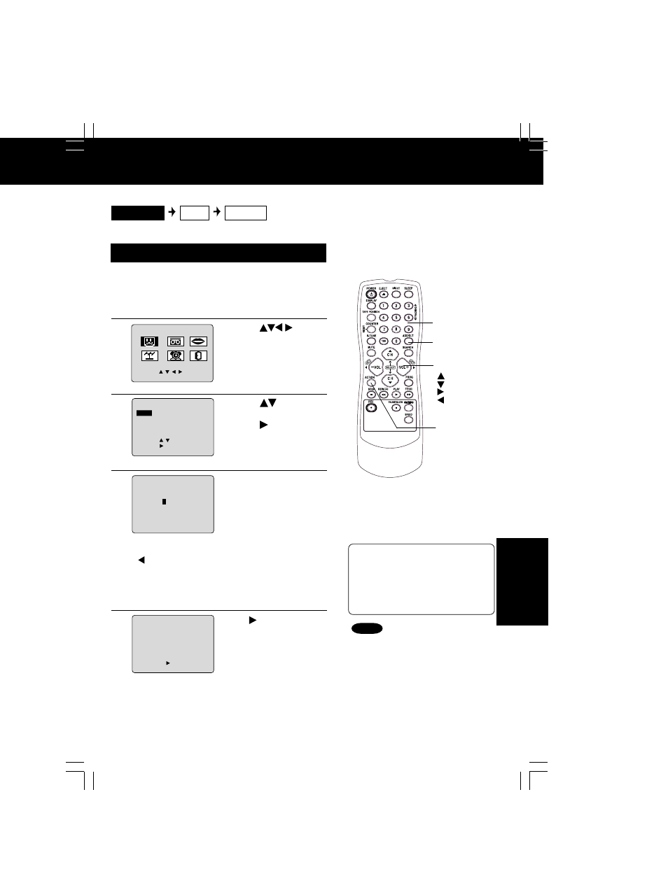 V-chip control feature, Enter secret code | QUASAR V V-1303B User Manual | Page 27 / 36