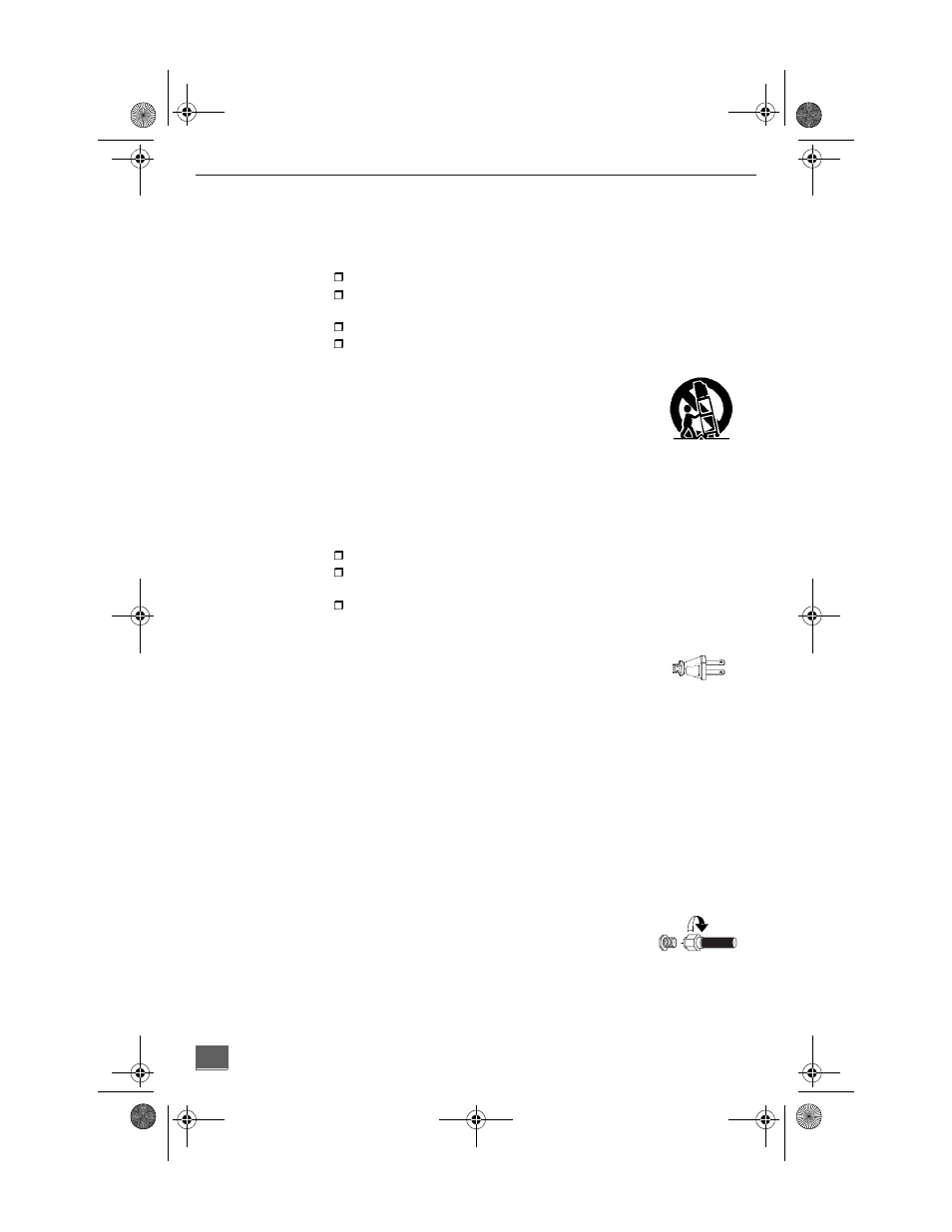 Installation, Television location, Optional cable connections | Ac power supply cord, Cable / antenna, Cable connection, Installlation, Optional cable connection | QUASAR SP3234 User Manual | Page 4 / 32