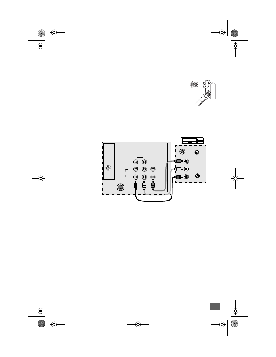 Antenna connection, Optional equipment connections, To audio amplifier | Nstalllation antenna connection, Procedure, Audio adjustments | QUASAR SP3234 User Manual | Page 5 / 32