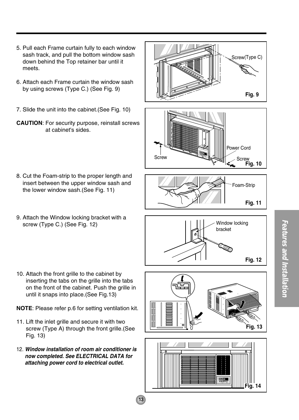 Features and installation | QUASAR HQ-2244UH User Manual | Page 13 / 32