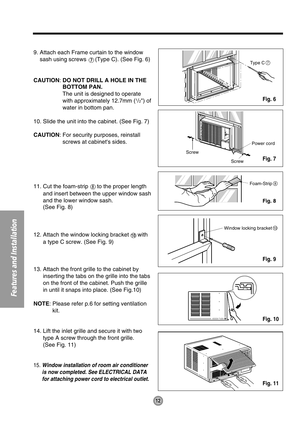 Features and installation | QUASAR HQ-2082UH User Manual | Page 12 / 32
