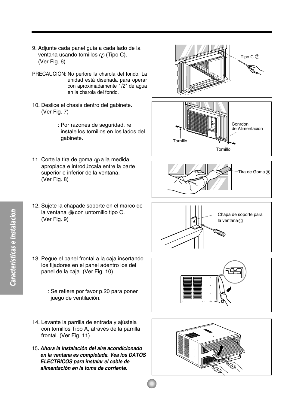 Características e instalacion | QUASAR HQ-2082UH User Manual | Page 26 / 32