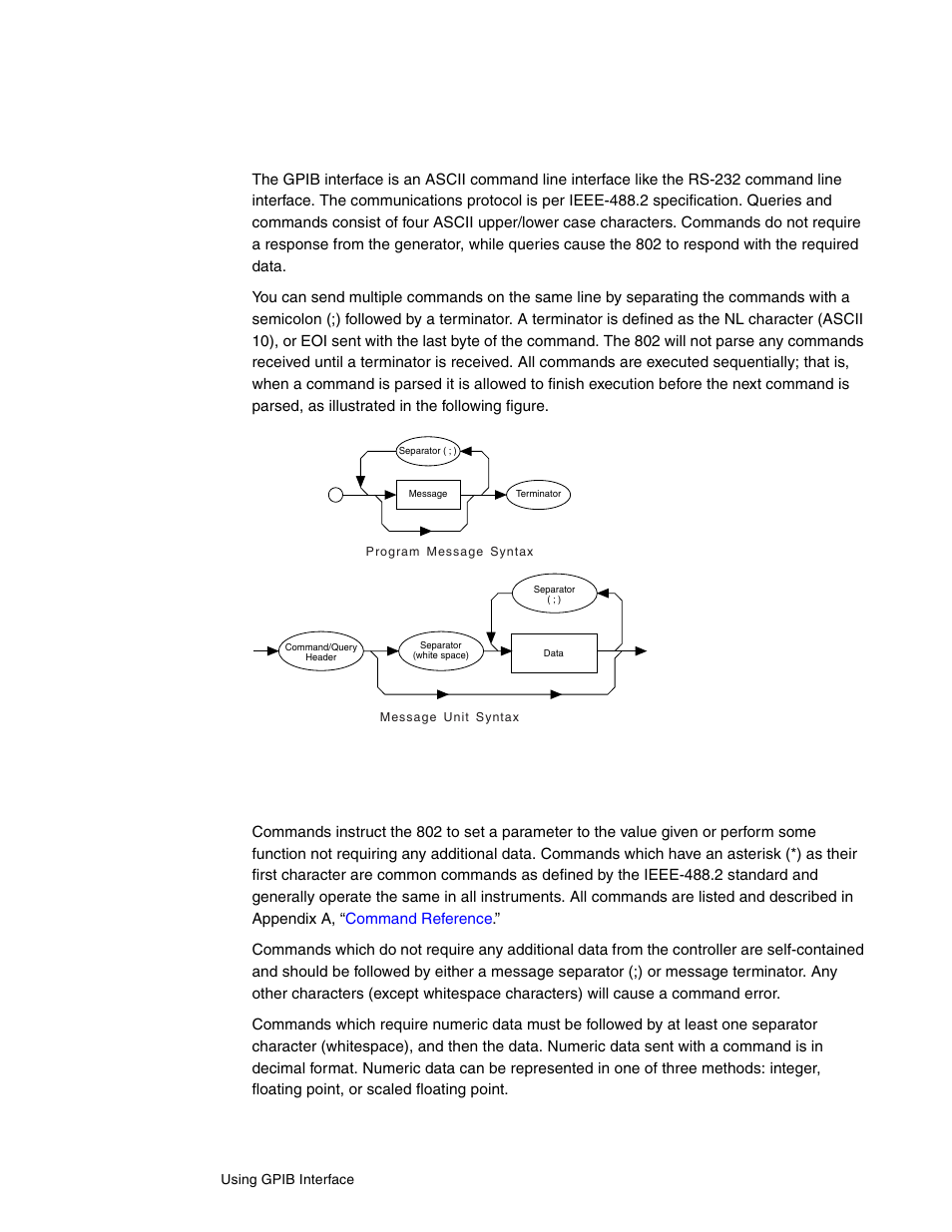 Queries and commands, Commands | Quantum Data 802BT User Manual | Page 110 / 744