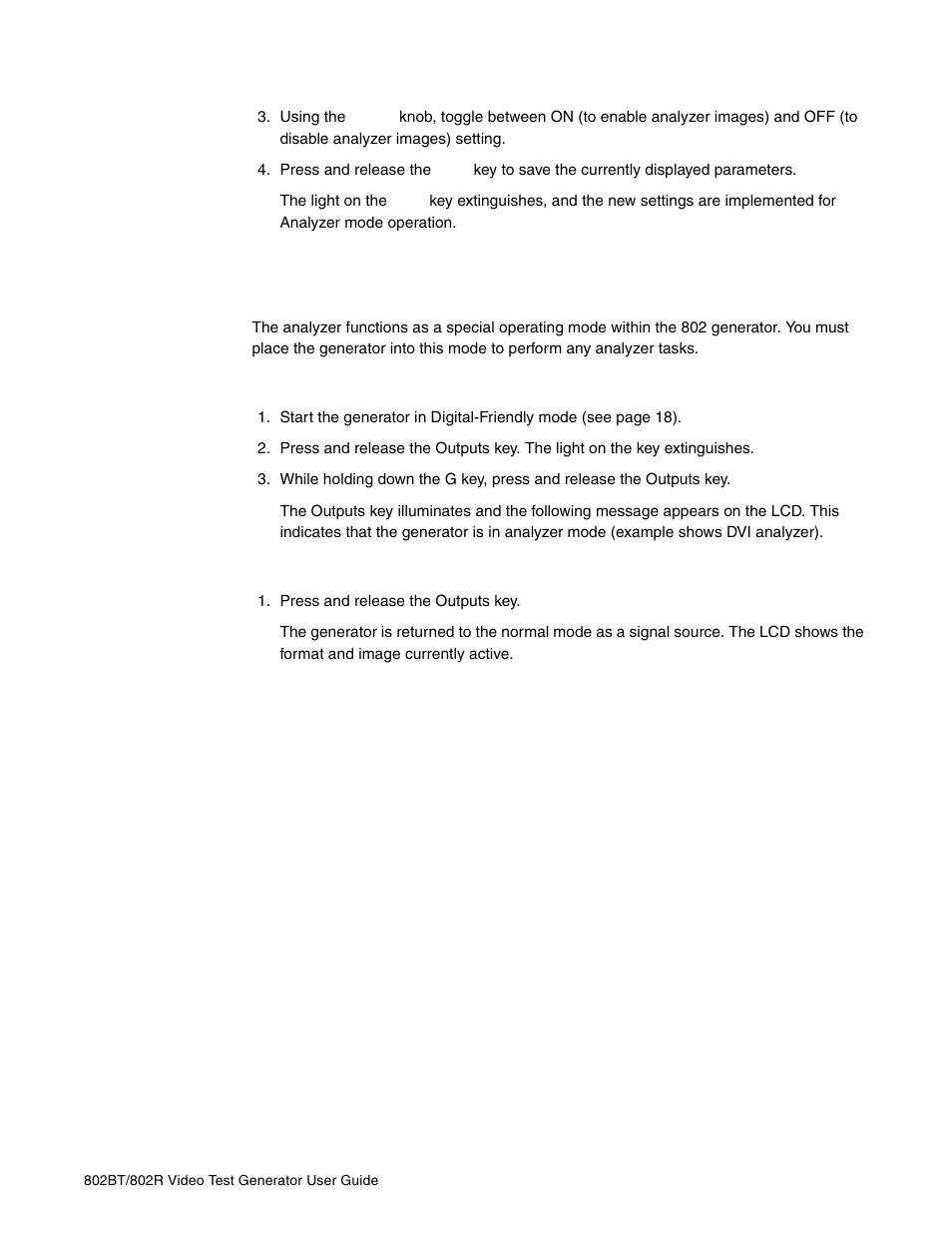 Starting the analyzer | Quantum Data 802BT User Manual | Page 123 / 744