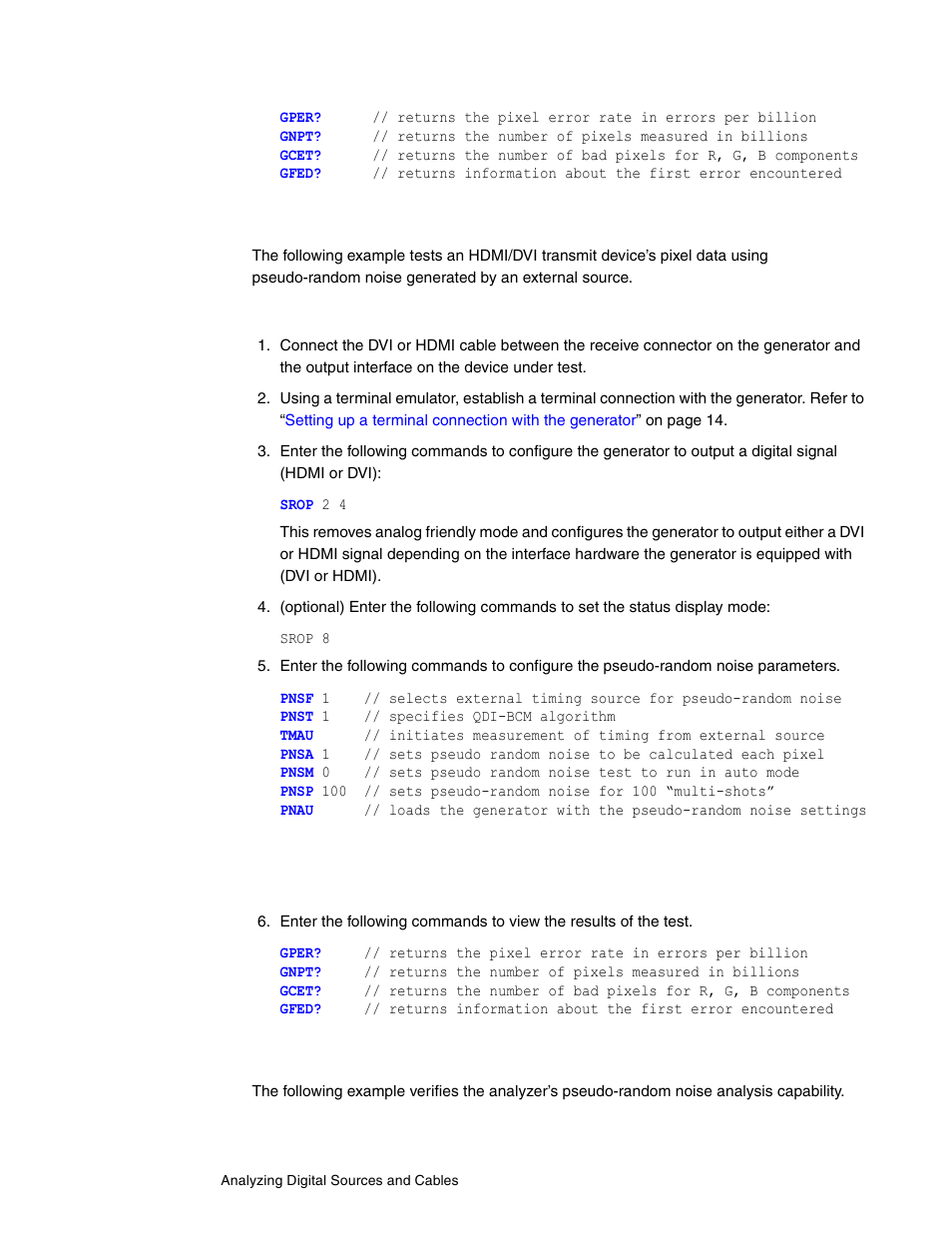 Testing the analyzer | Quantum Data 802BT User Manual | Page 144 / 744