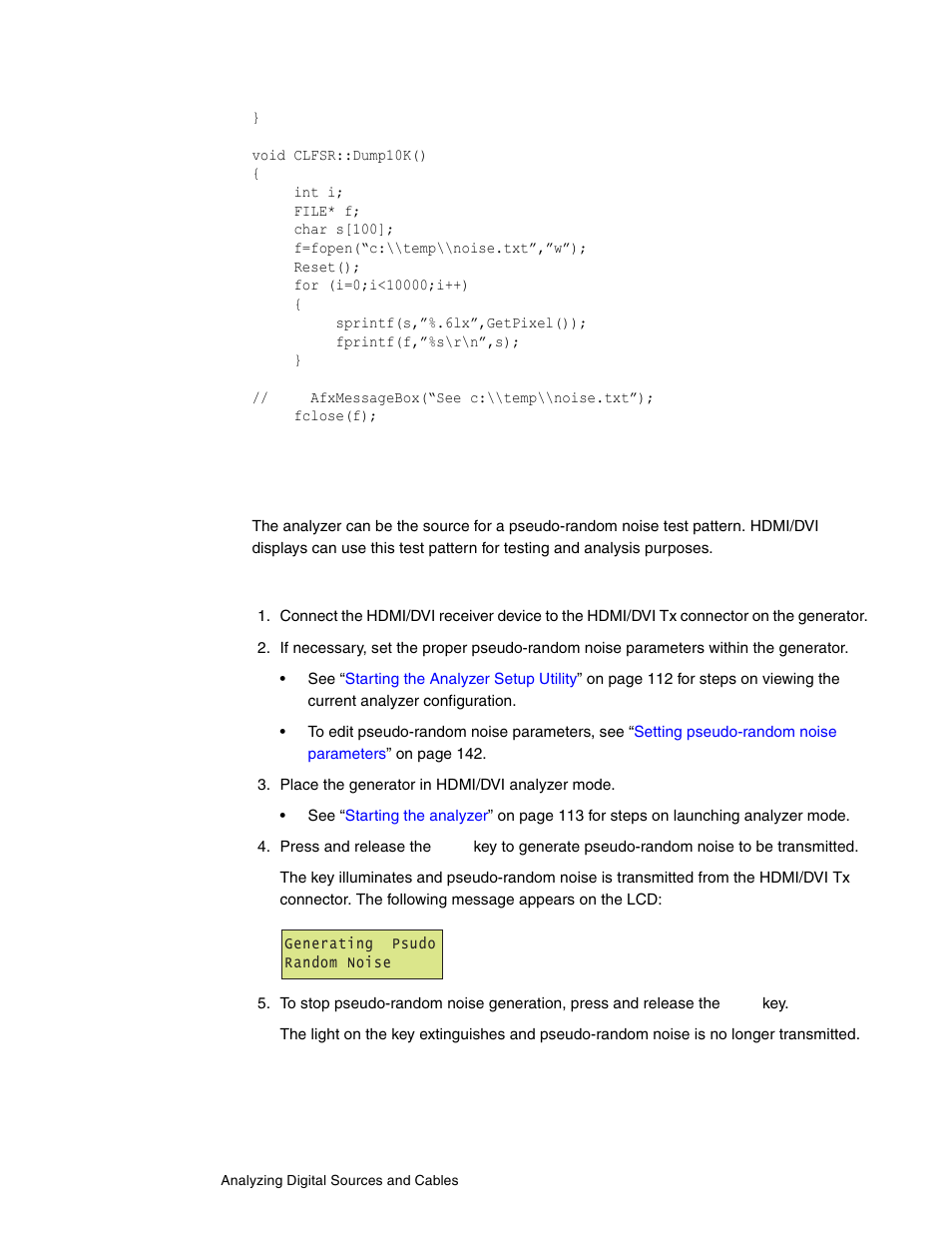 Sending pseudo-random noise to external device | Quantum Data 802BT User Manual | Page 150 / 744