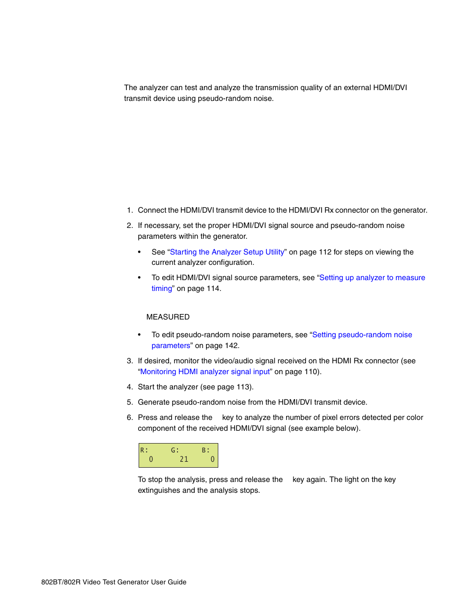 Analyzing noise from an external device | Quantum Data 802BT User Manual | Page 151 / 744