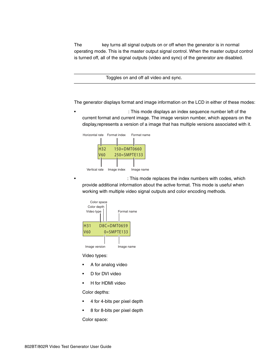 Outputs key | Quantum Data 802BT User Manual | Page 17 / 744