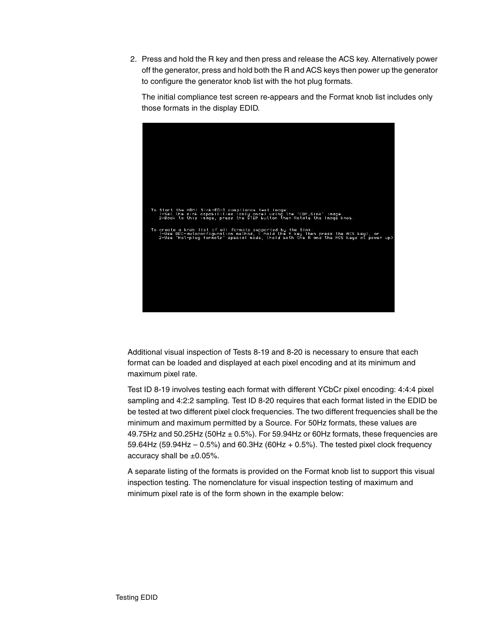 Visual verification of formats | Quantum Data 802BT User Manual | Page 192 / 744