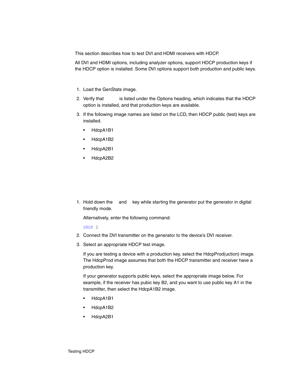 Testing dvi or hdmi receiver with hdcp | Quantum Data 802BT User Manual | Page 196 / 744