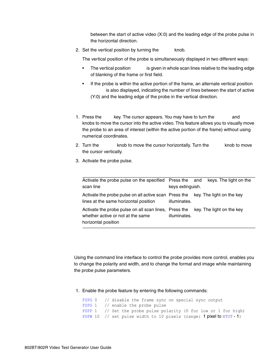 Controlling probe using command line interface | Quantum Data 802BT User Manual | Page 209 / 744