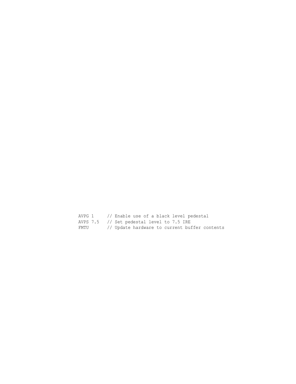 Avpg, Avpg analog video pedestal gate | Quantum Data 802BT User Manual | Page 251 / 744