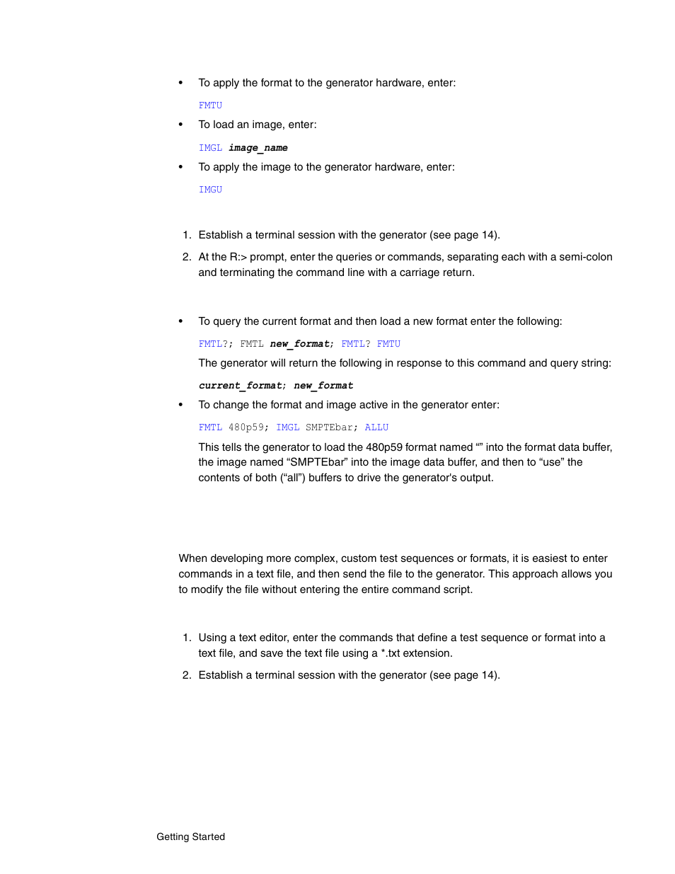 Command examples, Sending commands from text files | Quantum Data 802BT User Manual | Page 26 / 744