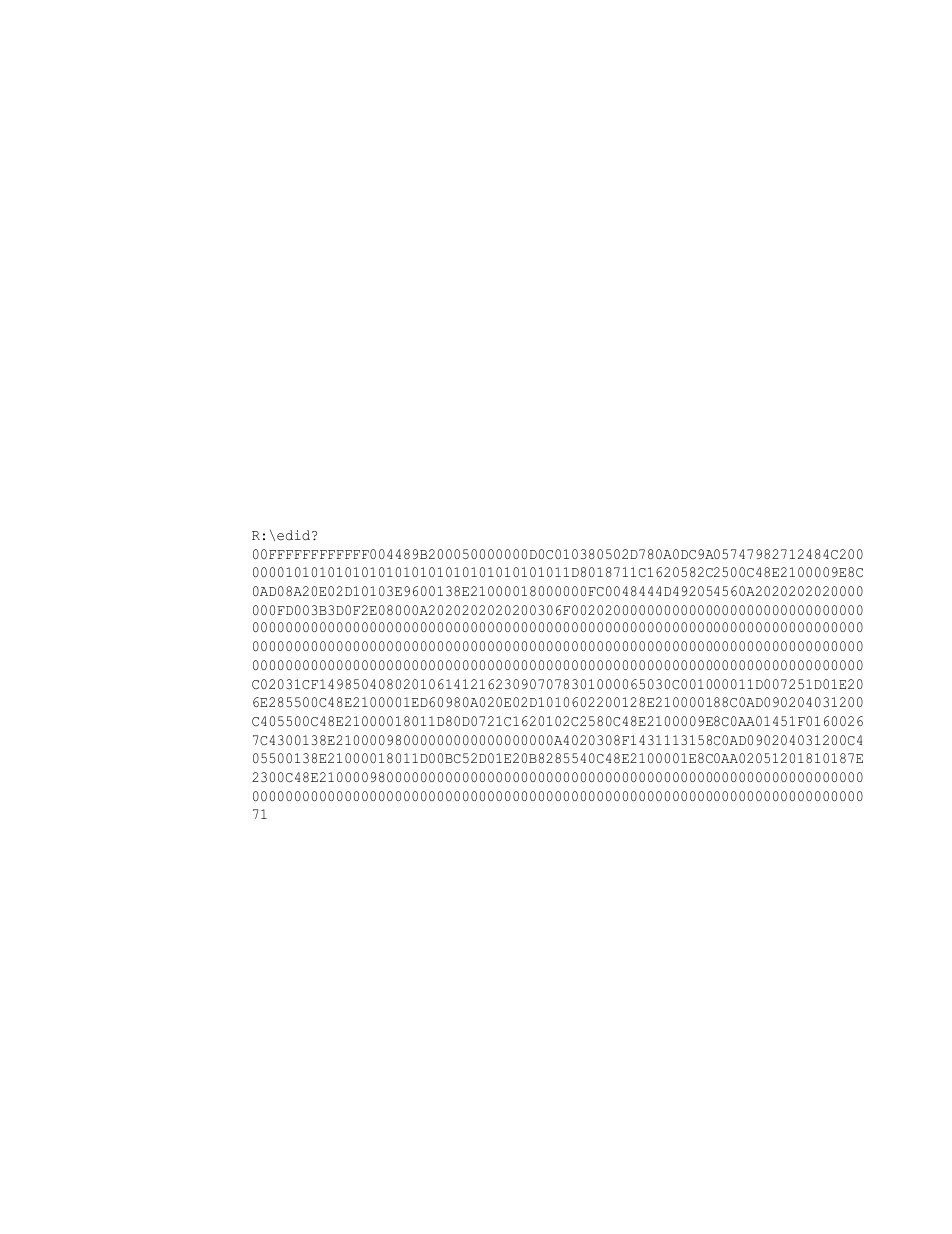 Edid, Edid? edid read | Quantum Data 802BT User Manual | Page 320 / 744