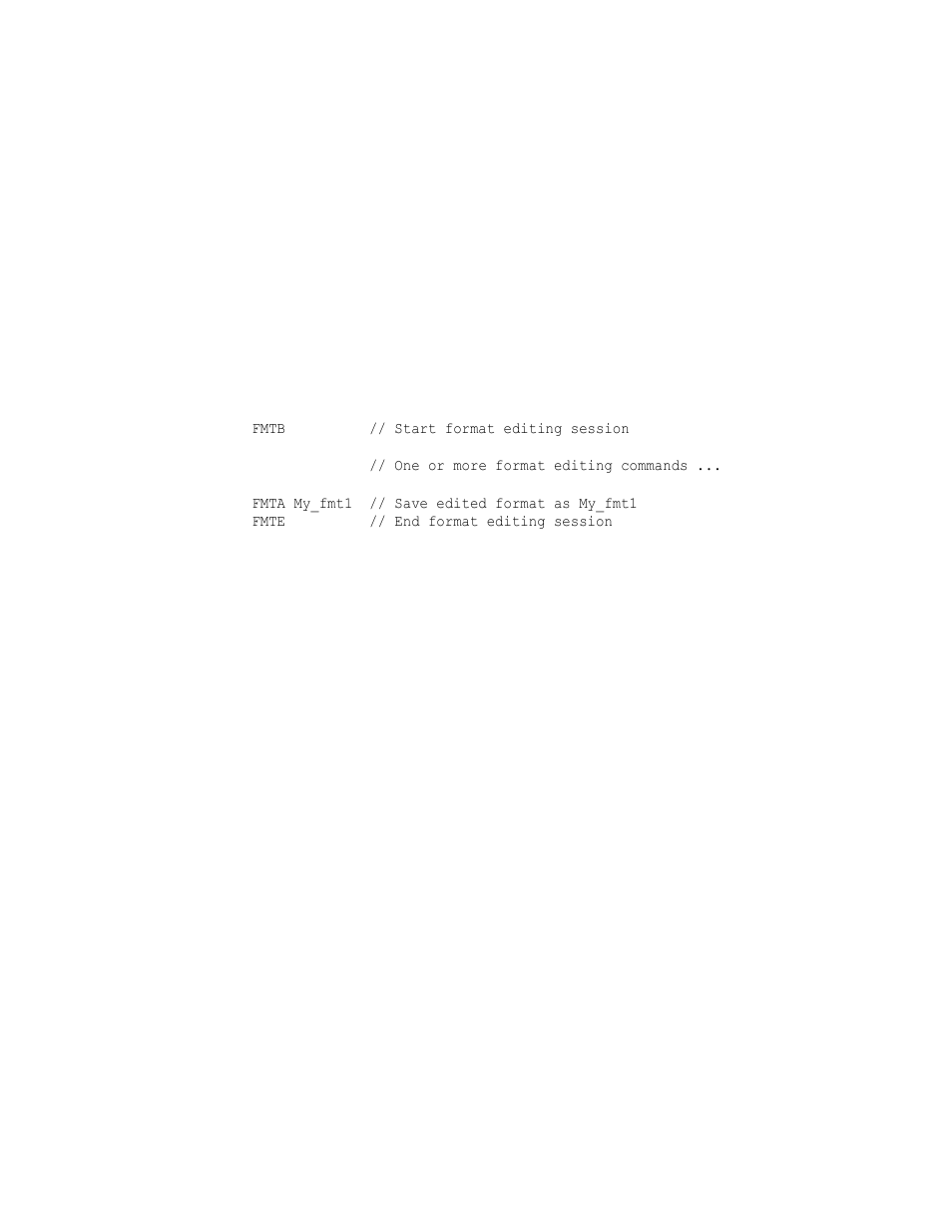 Fmte, Fmte format editing end | Quantum Data 802BT User Manual | Page 336 / 744