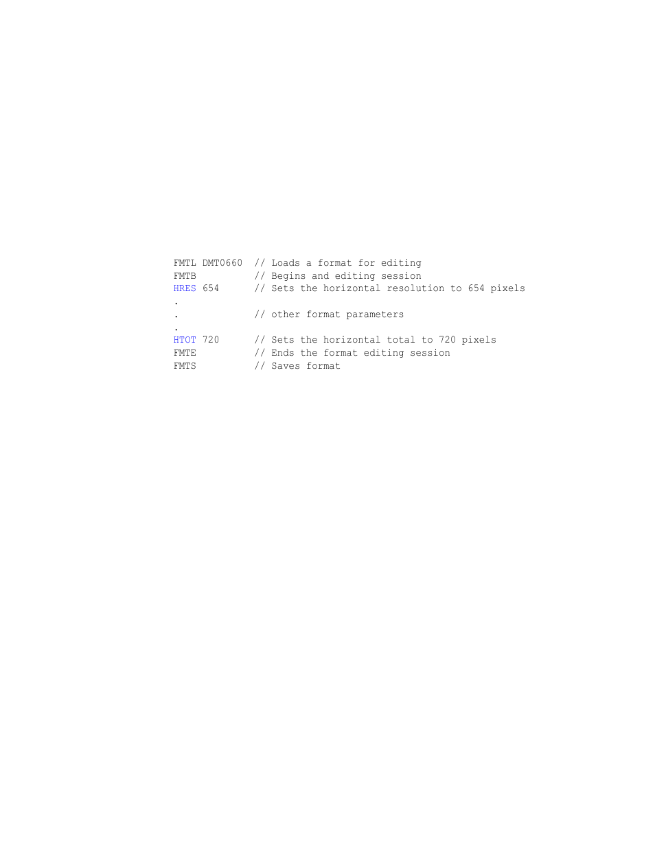 Fmts, To s, Fmts format save | Quantum Data 802BT User Manual | Page 346 / 744