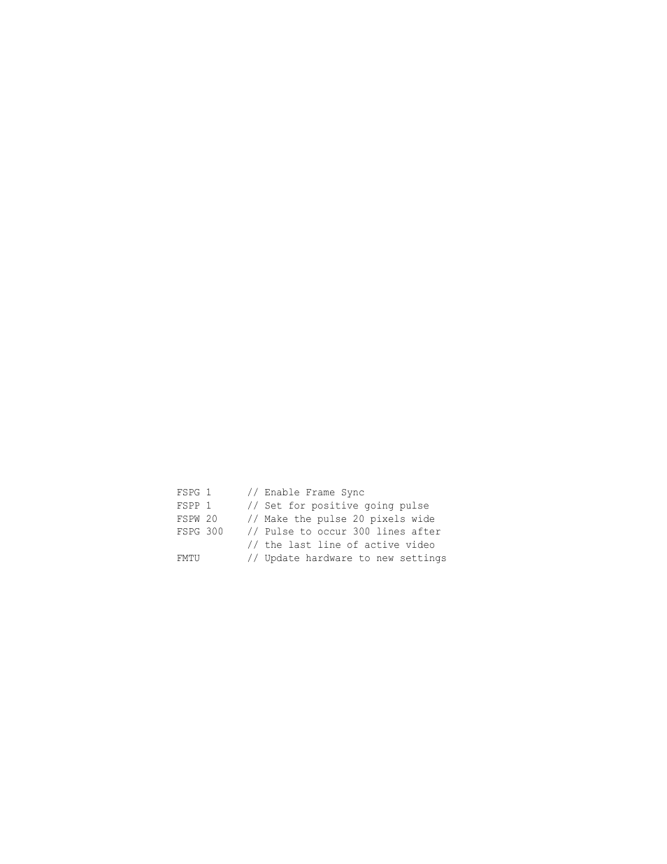 Fspp, Fspp frame sync pulse polarity | Quantum Data 802BT User Manual | Page 354 / 744