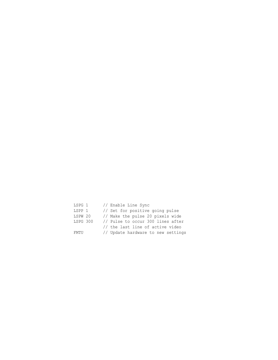 Lspp, Lspp line sync pulse polarity | Quantum Data 802BT User Manual | Page 426 / 744