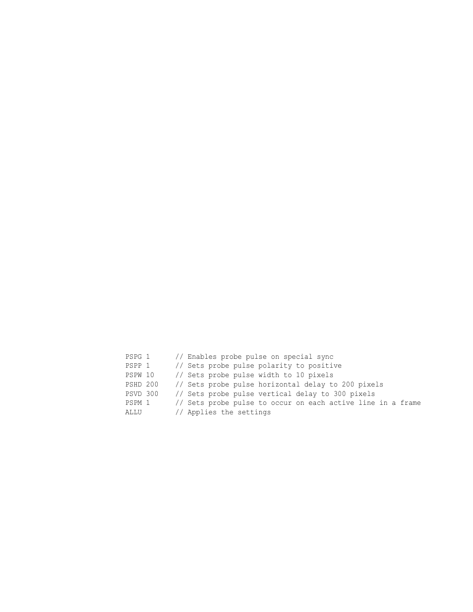 Pspm, Pspm probe sync pulse mode | Quantum Data 802BT User Manual | Page 498 / 744