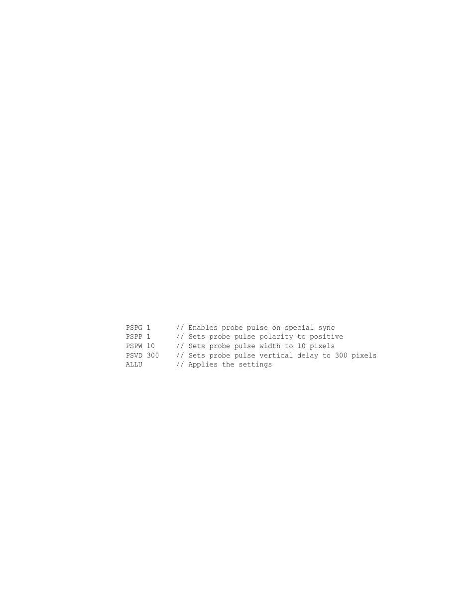 Psvd, Psvd probe sync pulse vertical delay | Quantum Data 802BT User Manual | Page 501 / 744