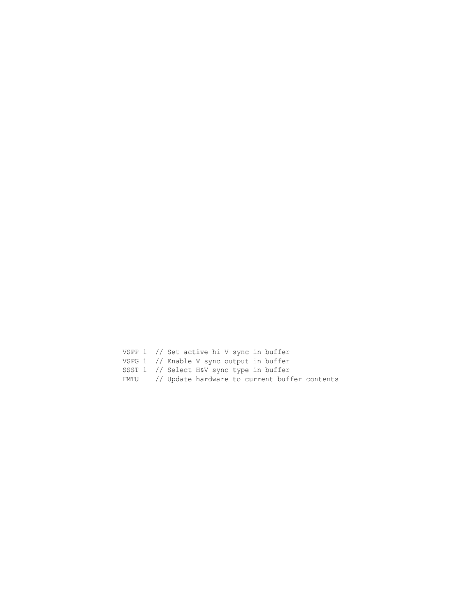 Vspp, Vspp vertical sync pulse polarity | Quantum Data 802BT User Manual | Page 576 / 744