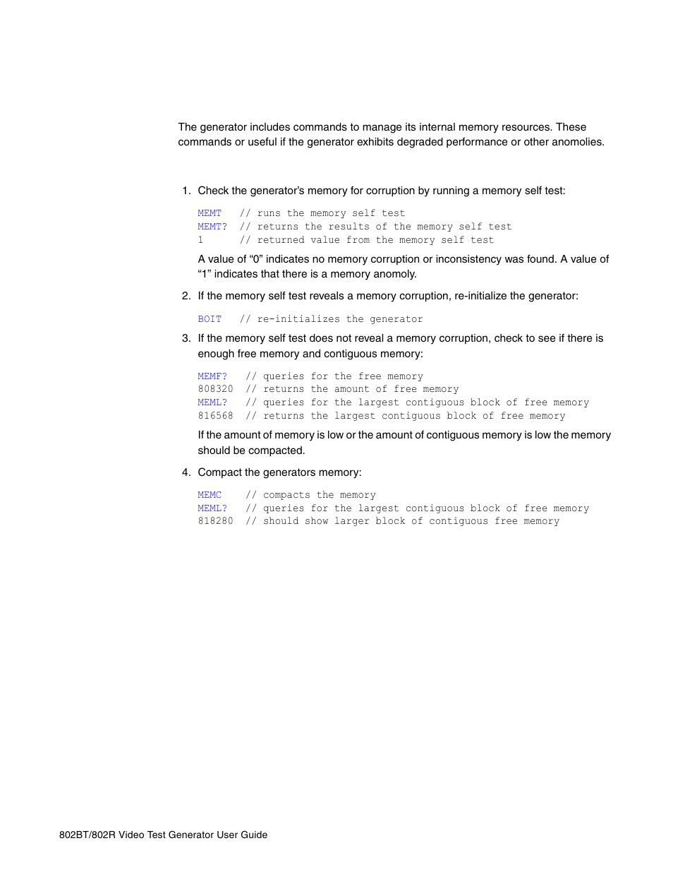 Memory management | Quantum Data 802BT User Manual | Page 61 / 744