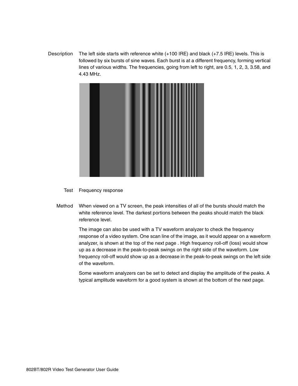 Burst (tv formats only) | Quantum Data 802BT User Manual | Page 625 / 744