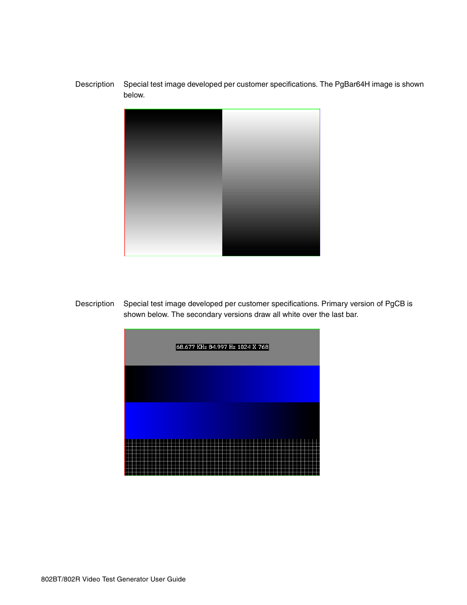 Pgbar64h, pgbar64v, Pgcb, pgcg, pgcr, pgcw, pgcwrgb | Quantum Data 802BT User Manual | Page 687 / 744