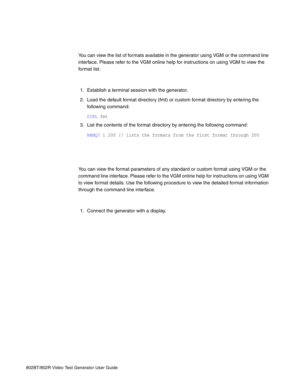 Viewing the format library, Viewing format details | Quantum Data 802BT User Manual | Page 71 / 744