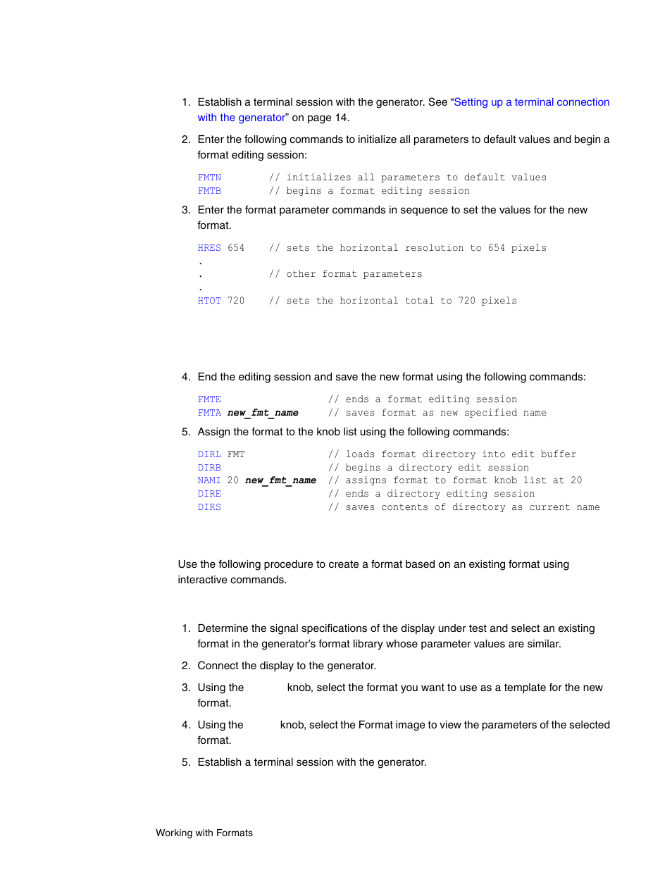 Creating a format based on an existing format | Quantum Data 802BT User Manual | Page 74 / 744