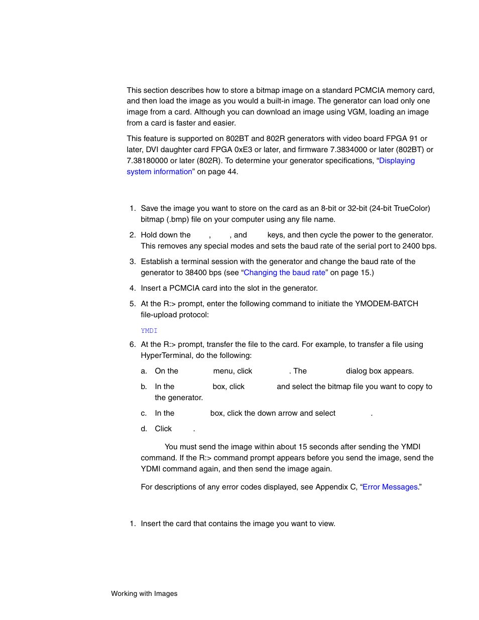 Downloading bitmap images from a pcmcia card | Quantum Data 802BT User Manual | Page 88 / 744