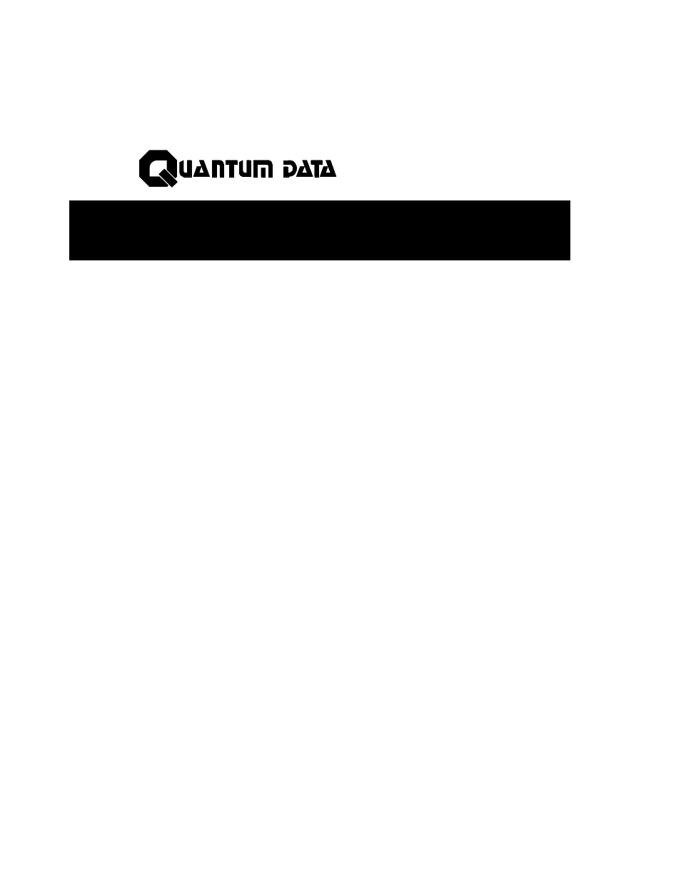 Quantum Data 801GC User Manual | 356 pages