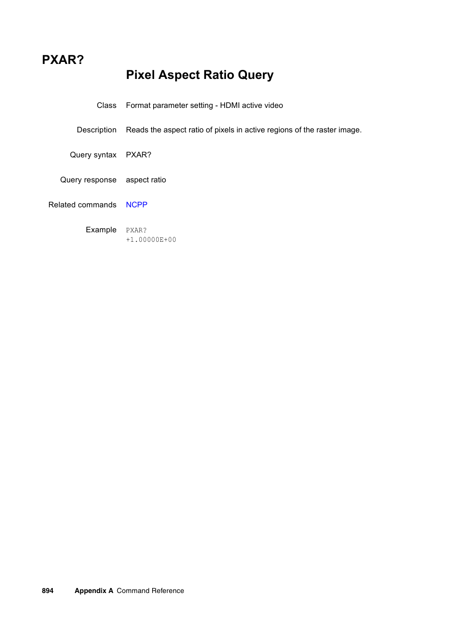 Pxar | Quantum Data 881 User Manual | Page 1010 / 1268
