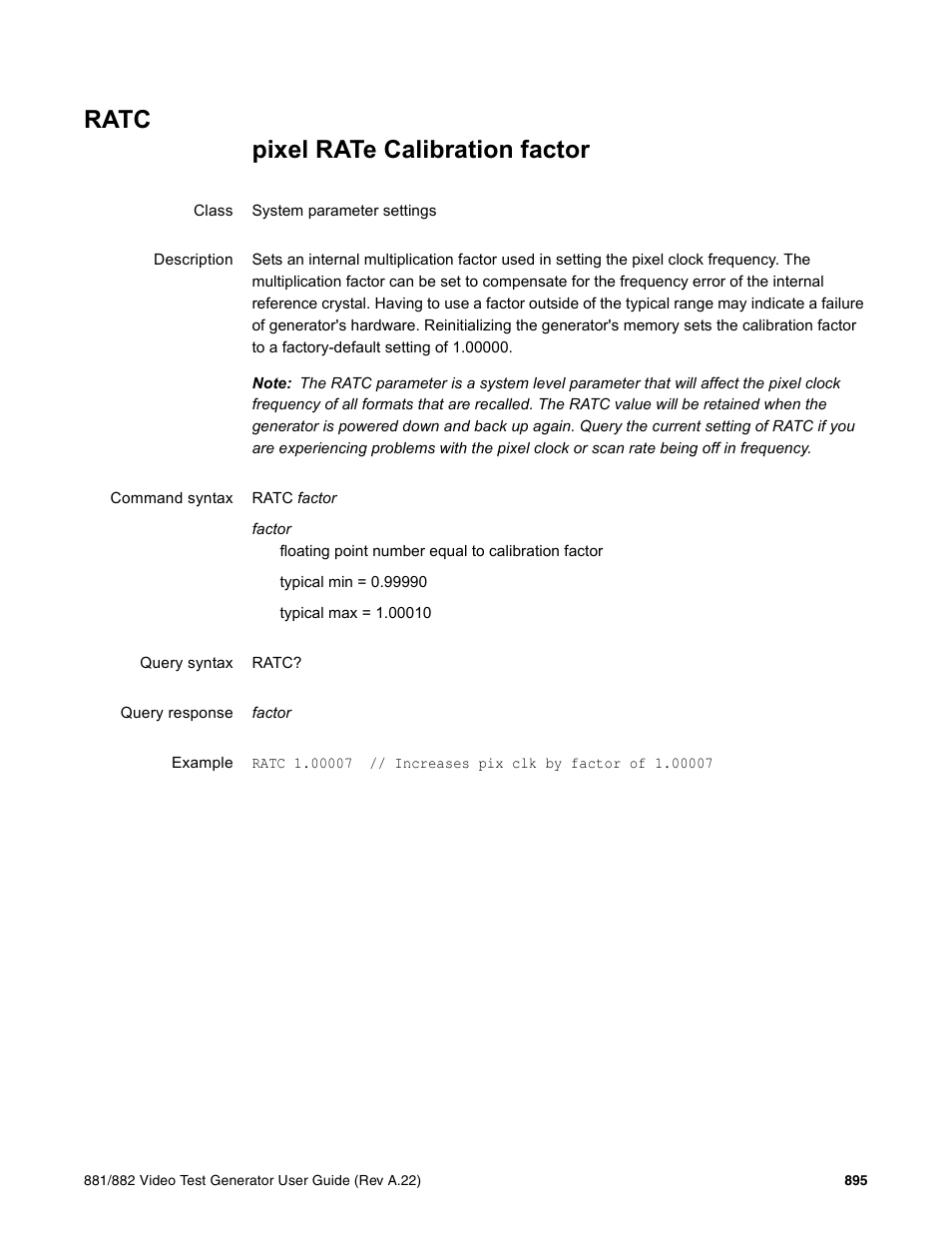 Ratc | Quantum Data 881 User Manual | Page 1011 / 1268