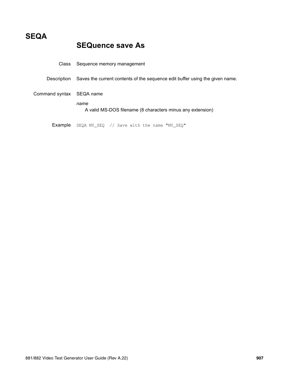 Seqa | Quantum Data 881 User Manual | Page 1023 / 1268