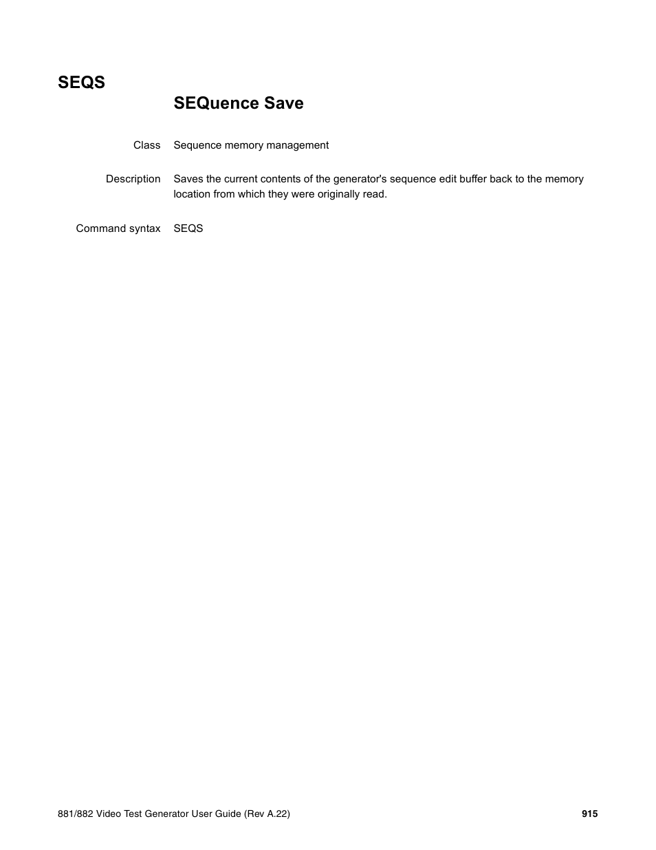 Seqs | Quantum Data 881 User Manual | Page 1031 / 1268