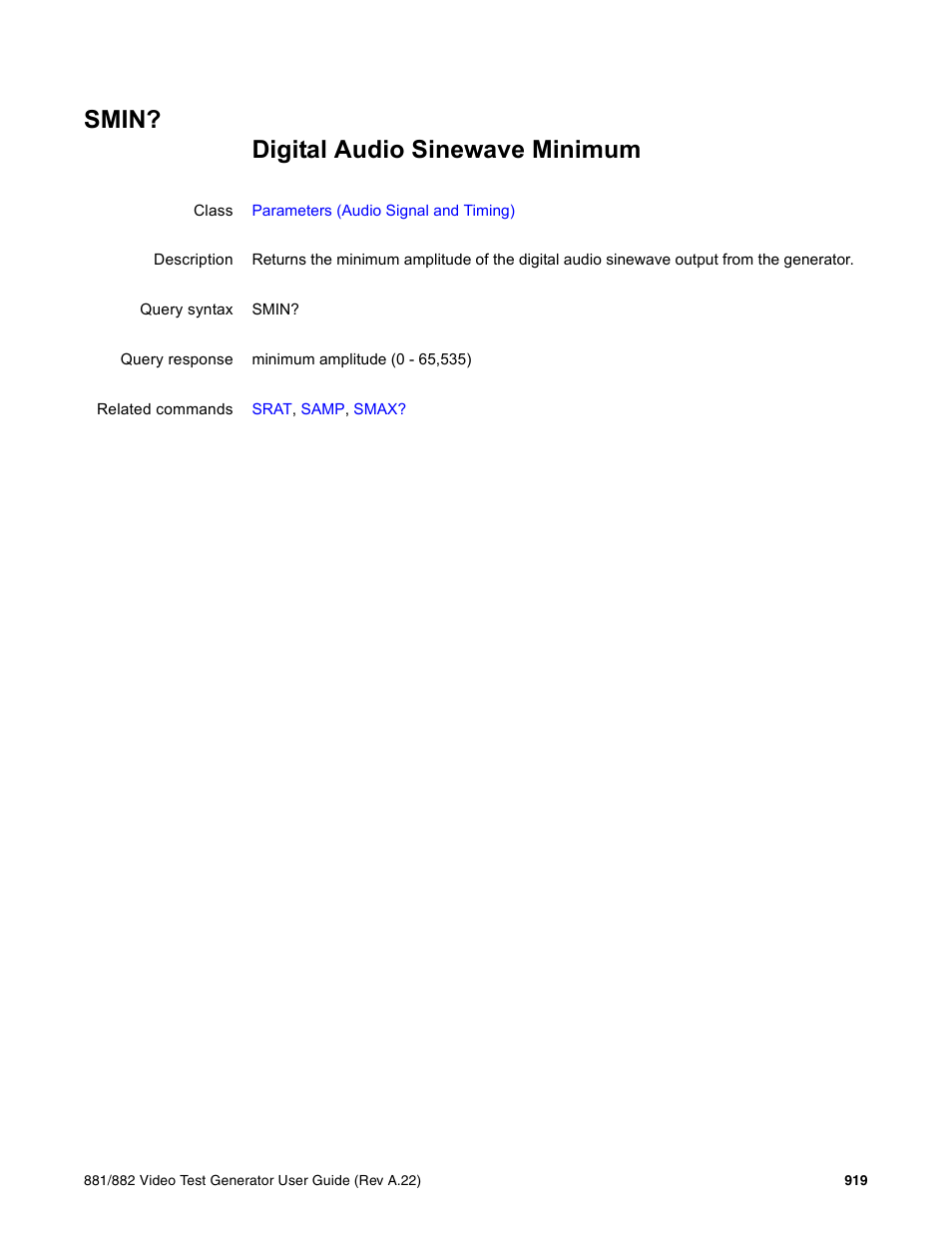 Smin | Quantum Data 881 User Manual | Page 1035 / 1268