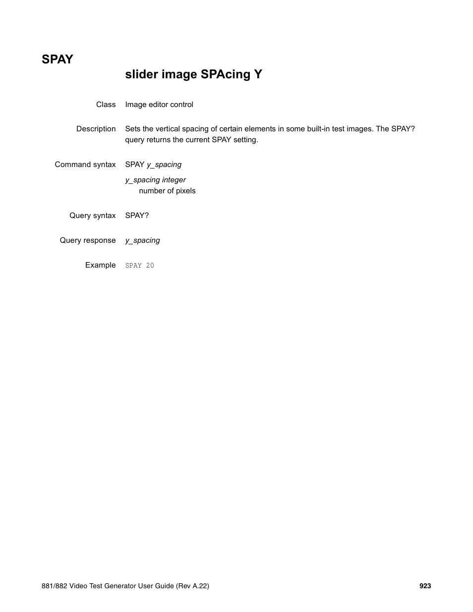 Spay | Quantum Data 881 User Manual | Page 1039 / 1268