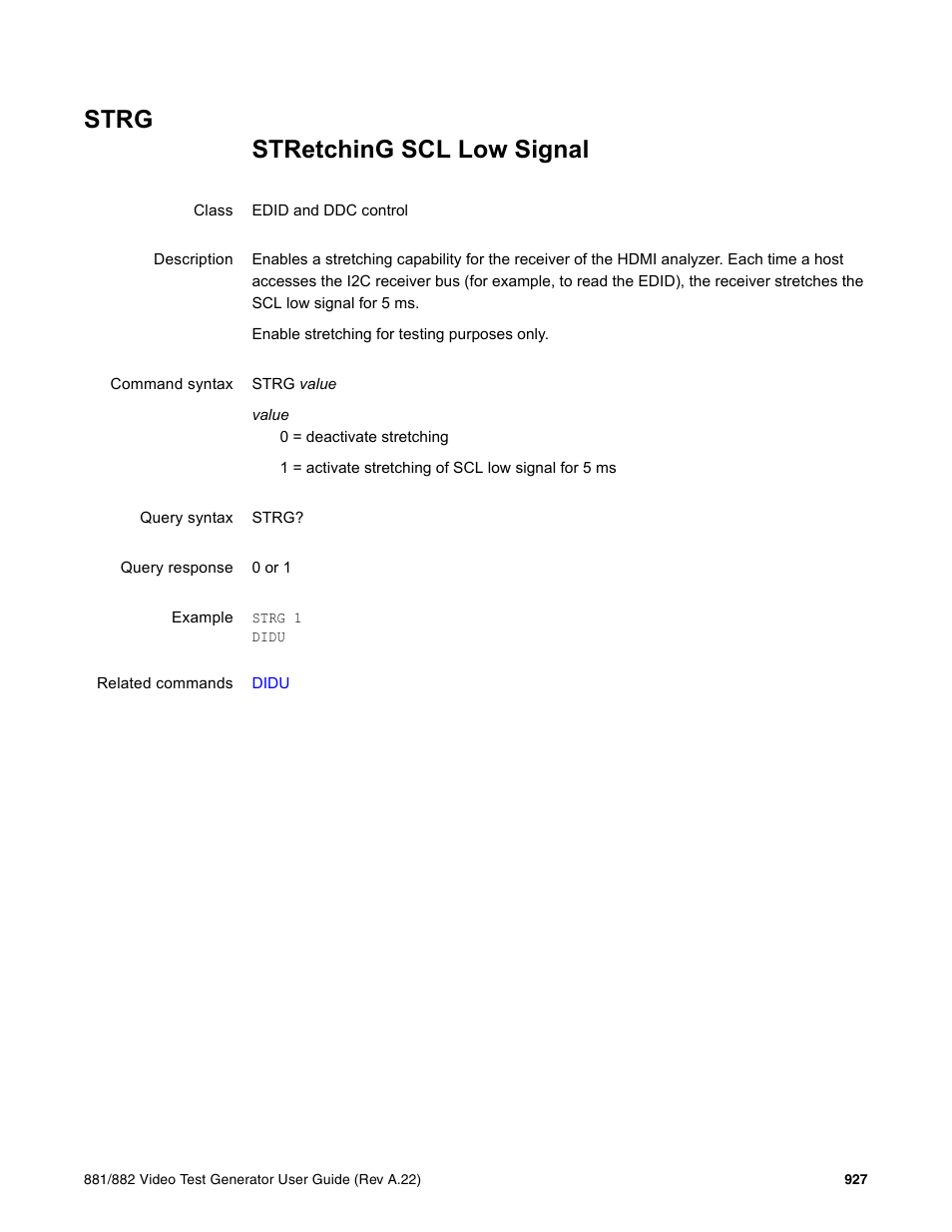 Strg | Quantum Data 881 User Manual | Page 1043 / 1268
