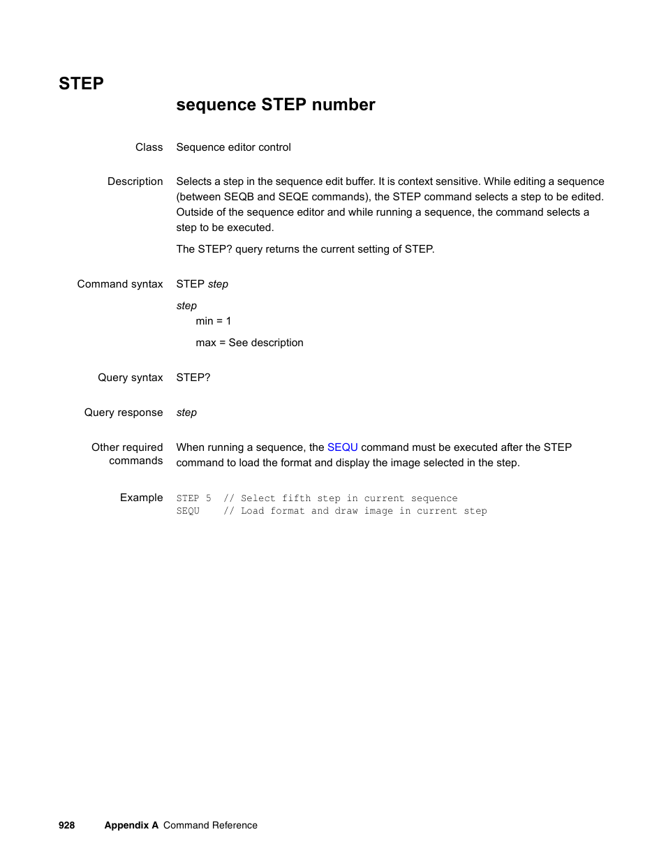 Step | Quantum Data 881 User Manual | Page 1044 / 1268