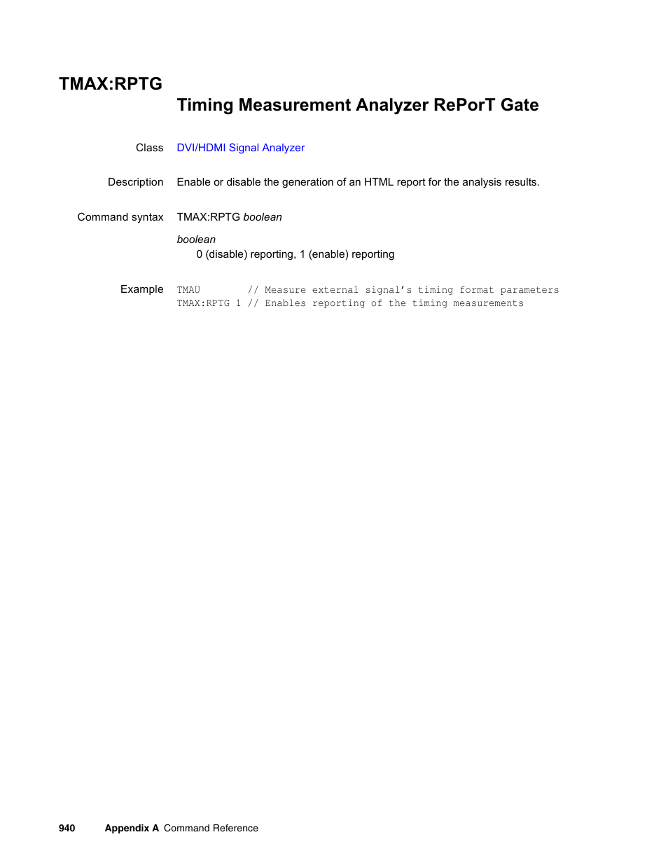 Tmax:rptg | Quantum Data 881 User Manual | Page 1056 / 1268