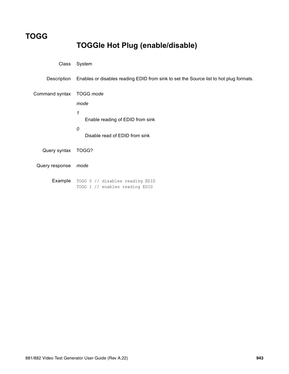 Togg | Quantum Data 881 User Manual | Page 1059 / 1268