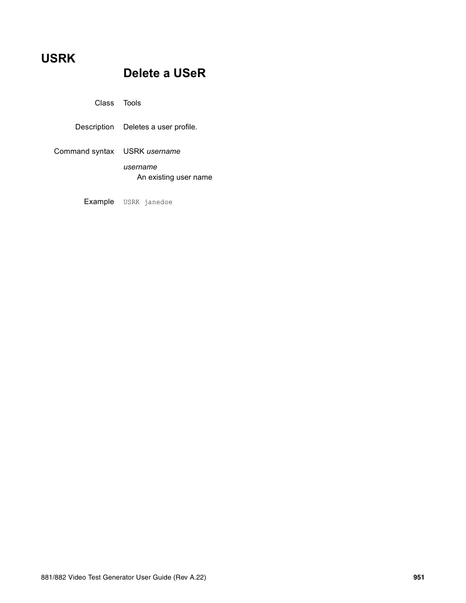 Usrk | Quantum Data 881 User Manual | Page 1067 / 1268