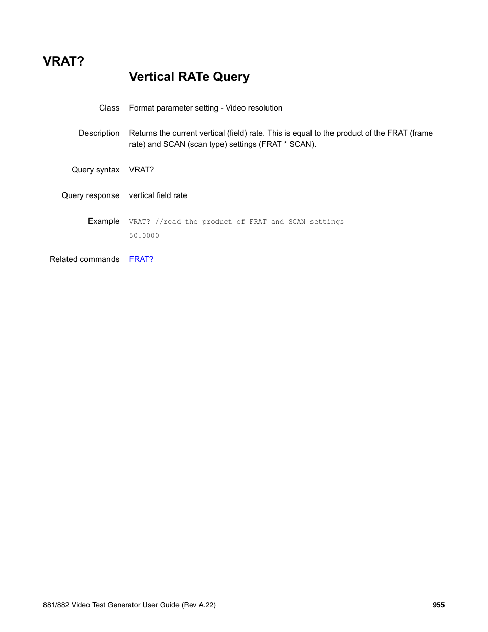 Vrat | Quantum Data 881 User Manual | Page 1071 / 1268